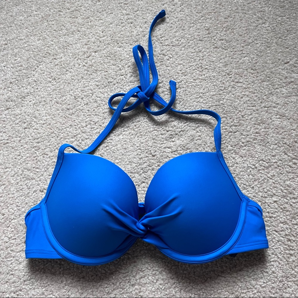 Royal blue aerie push-up bikini top